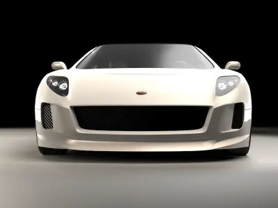 Generic sports car 04 3D model