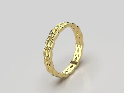 Women ring with binding size 18 mm 3D print model