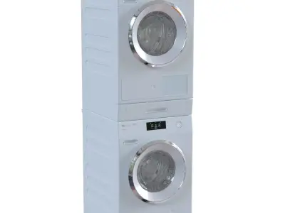 Miele appliances set 3D model