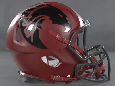 American Football Helmet Dragons 3D model