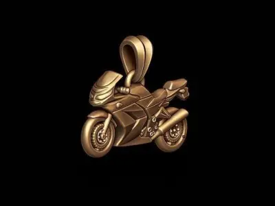 Motorcycle sport pendant lite 3D print model