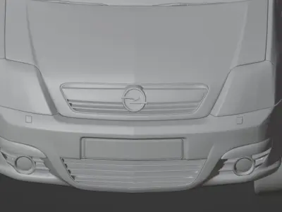 Opel meriva  Semi Separated 3D Detail high poly  3D model 3D model
