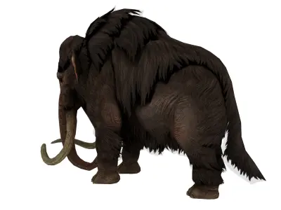 Woolly Mammoth 3D Model  Game Ready  Low-poly 3D model