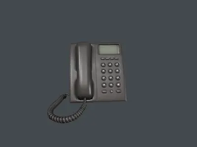 Office Phone Low-poly 3D model