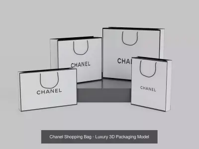 Luxury Shopping Bag Collection - 3D Brand Packaging Pack - Vol 1