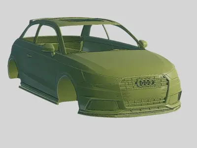 Audi S1 Quattro Sportback 2020 Printable Body 3D print model