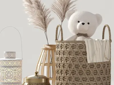 Decorative set 3D model 34