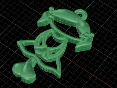 pendant ak1 3D print model