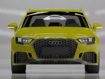 Audi RS3 sportback 2018 3D model