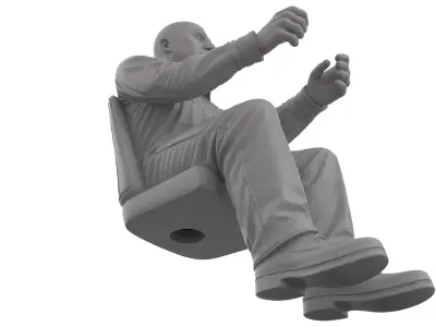 Free STL The Bruiser 90s Driver Figure  Free 3D print model