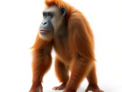 Orangutan Serenity Model Pack Low-poly 3D model