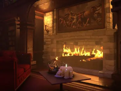 High detail Library  3D model