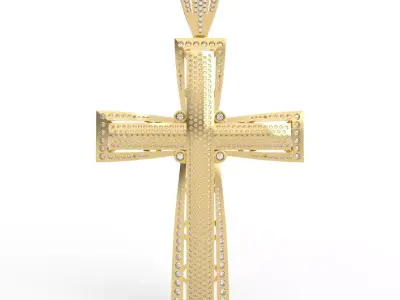 Hip Hop Diamond Cross 3D print model