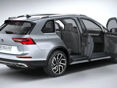 Volkswagen Golf Variant Alltrack 2021 3D model
