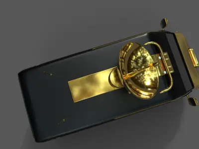 Broadcasting van Low-poly 3D model purchase