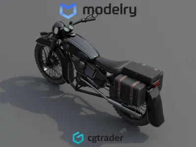 Sport Touring Motorcycle 3D model