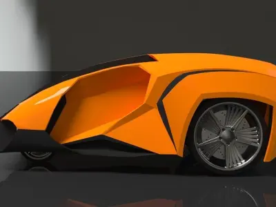 super car concept 3D model