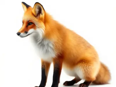 Realistic Fox Model Pack for D Animation and Rendering Low-poly 3D model