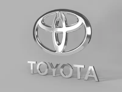 Toyota logo  3D model