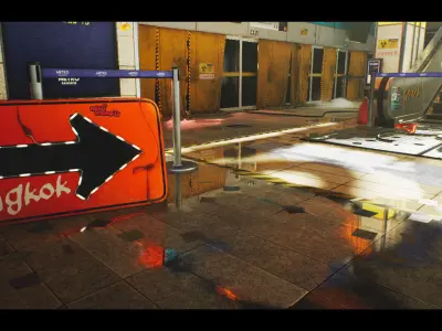 The Blue Metro 2029  Post Apocalyptic Metro Subway Environment  Low-poly 3D model