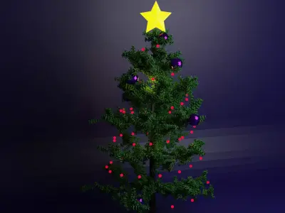 xmas Tree Free low-poly 3D model