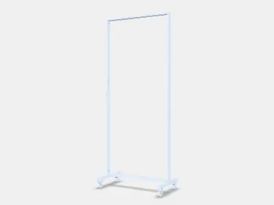 MITTZON Frame with castors Low-poly 3D model