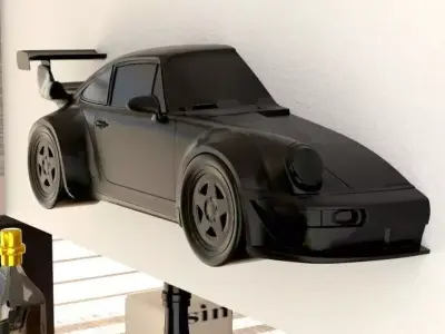 RWB Porsche 911 Turbo Wall-mounted 3D print model