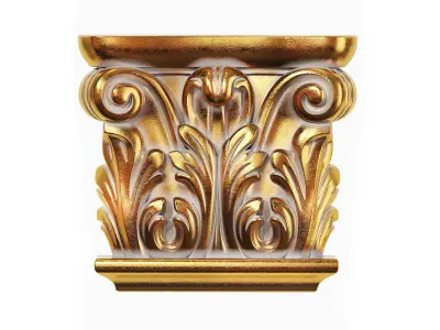 Classic capitel 01 3D model