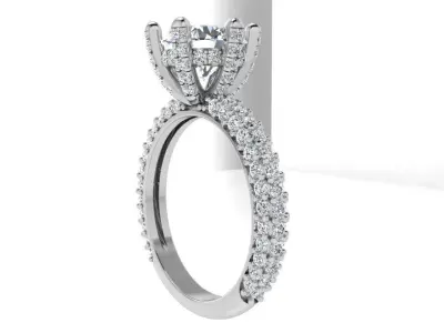 Round Diamond Ring 4206 3D print model