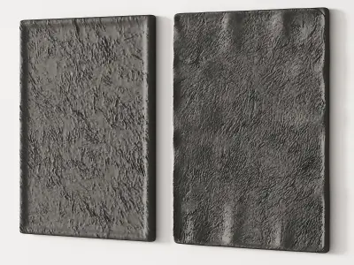 277 decorative wall art 09 plaster paintings gypsum artworks P01 3D model