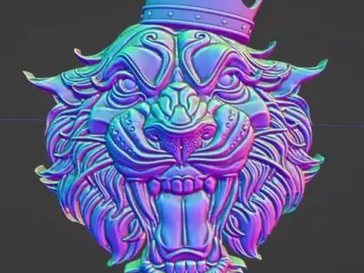 LION KING PENDANT 3D model