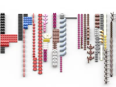 TwindBricks3D - Plum Blossom 3D print model