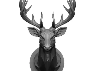 deer head 3D print model