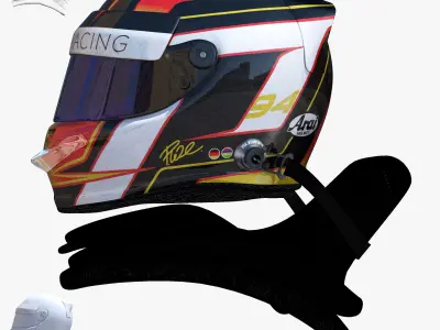 Wehrelin Helmet 2016 Low-poly 3D model