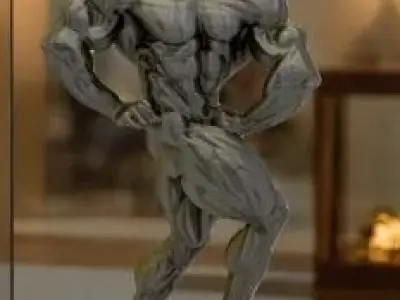 Muscular warrior  3D print model