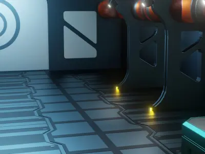 Sci-Fi Engineering Lab 3D model