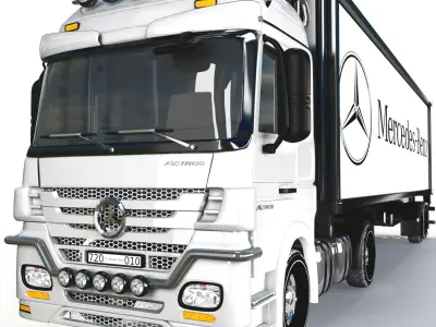 benz actros 01 3D model
