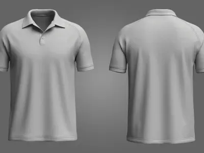 Polo T-shirt 3d Model 3D model