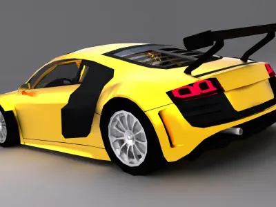 Audi R8 LMS Low-poly 3D model