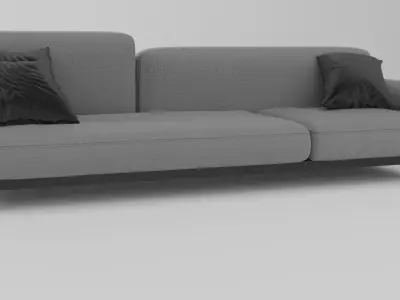 Modern Minimalist Sofa Free 3D model