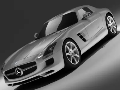 MERCEDES SLS AMG std mat 3D model
