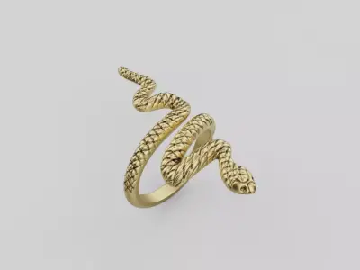 Snake Ring 3D print model