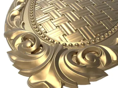 Carved Picture Frame 3D model