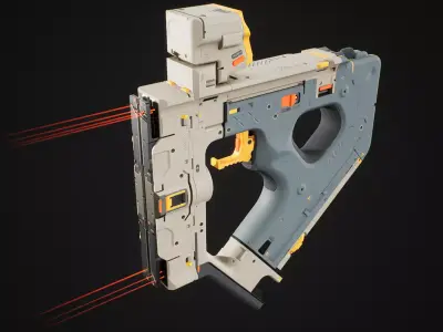 Plasma Cutter Low-poly 3D model