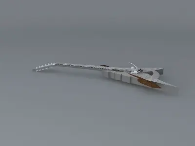 ESP Shinigami God of Death guitar Free 3D model