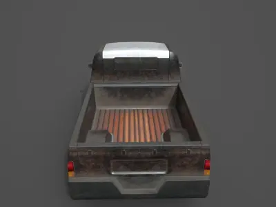 Generic PickUp Black Low-poly 3D model