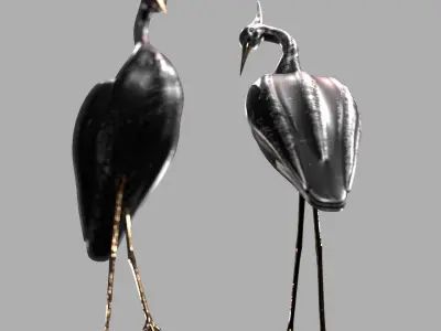  Stork Black 3D model
