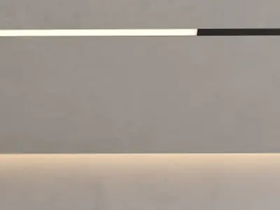 TV wall set 31 3D model