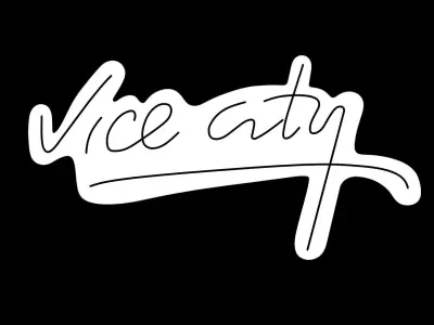 Vice City Neon Sign 3D model purchase