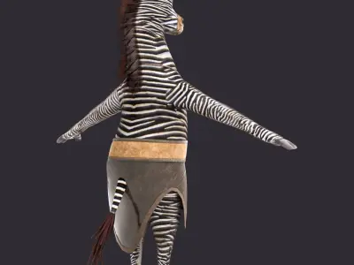 Cartoon Donkey NoRig 3D model